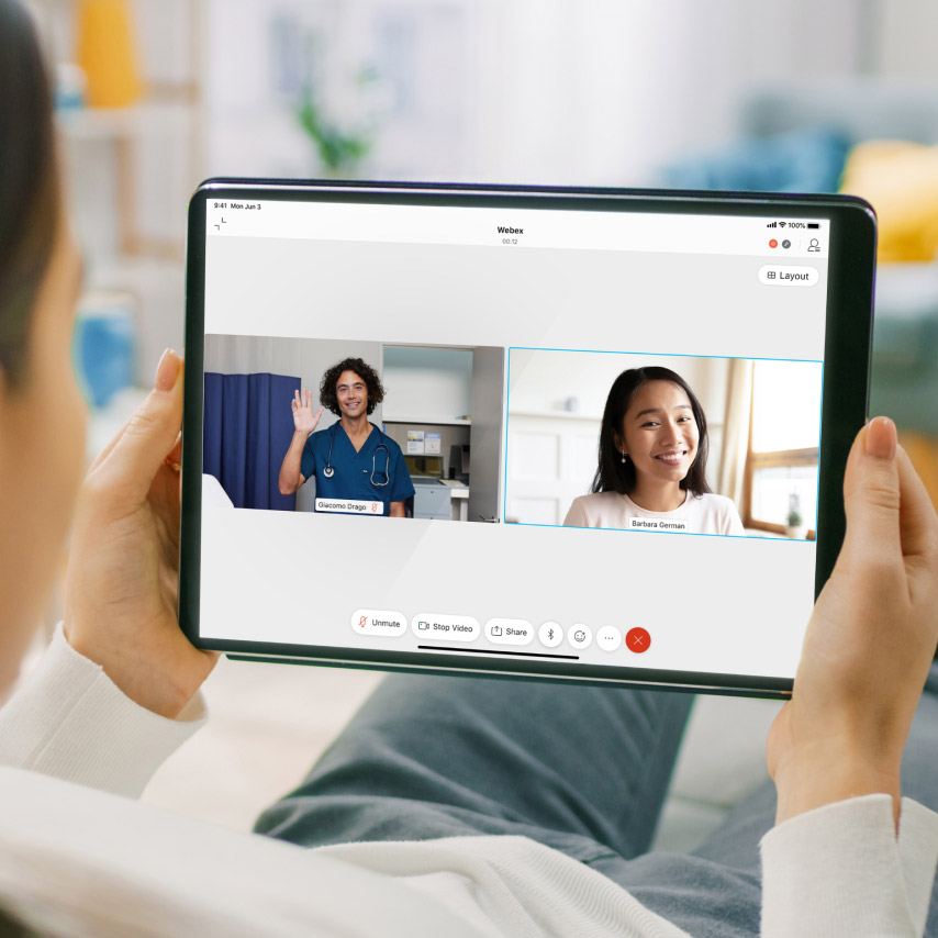 Pazienti e medici comunicano su Webex