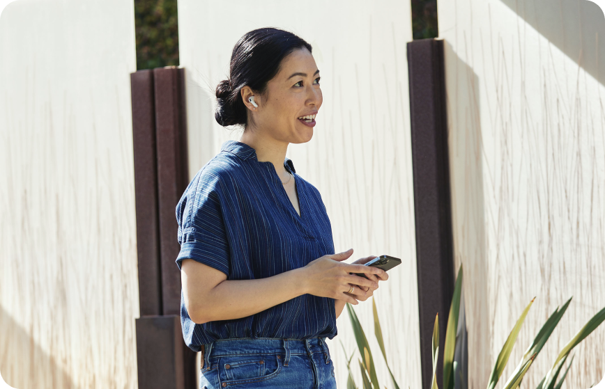 Person enjoys ease of Webex Calling