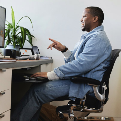 Beispiel für die Gestenerkennung in Webex Meetings