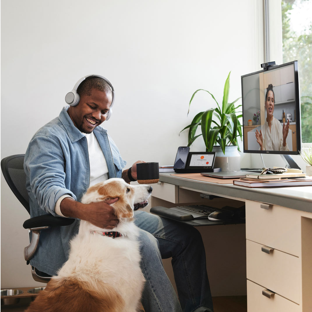 Com o Webex, as pessoas podem trabalhar de onde e quando quiserem