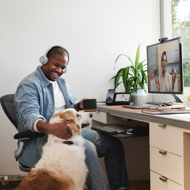 O Webex facilita o trabalho de qualquer lugar